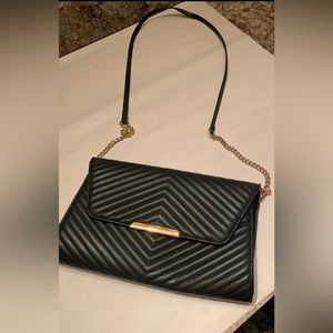 H&M Black Quilted Convertible Shoulder Bag